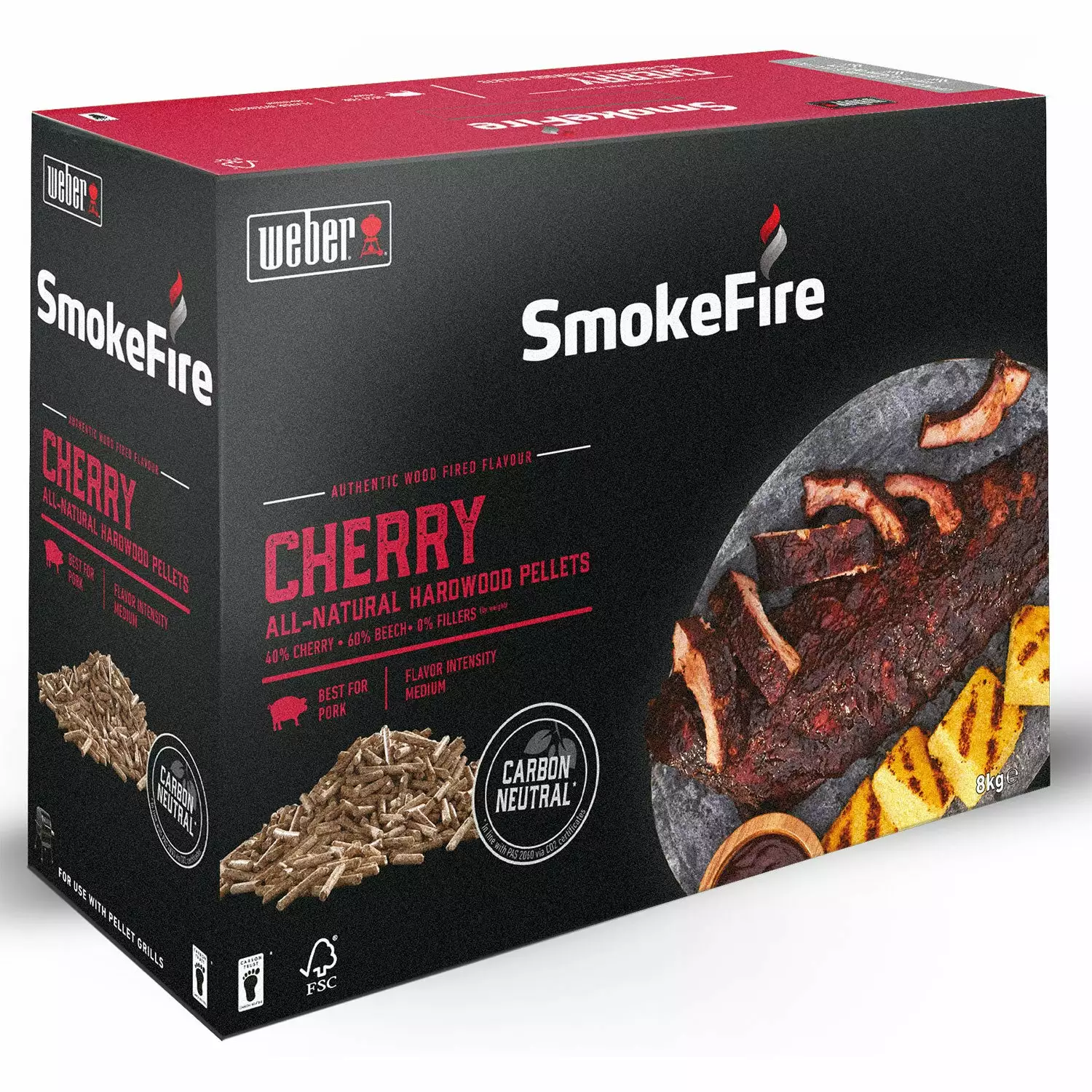 Weber Träpellets Fsc Körsbär 8kg Wood 3 Weber Träpellets Fsc Körsbär 8kg Wood